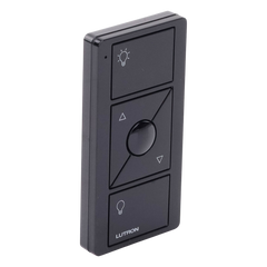 Control Pico inalámbrico de 3 botones con subir y bajar, iconos de luz, negro brillante, para sistemas Caseta Wireless, RadioRA 2, HomeWorks QS y Vive
