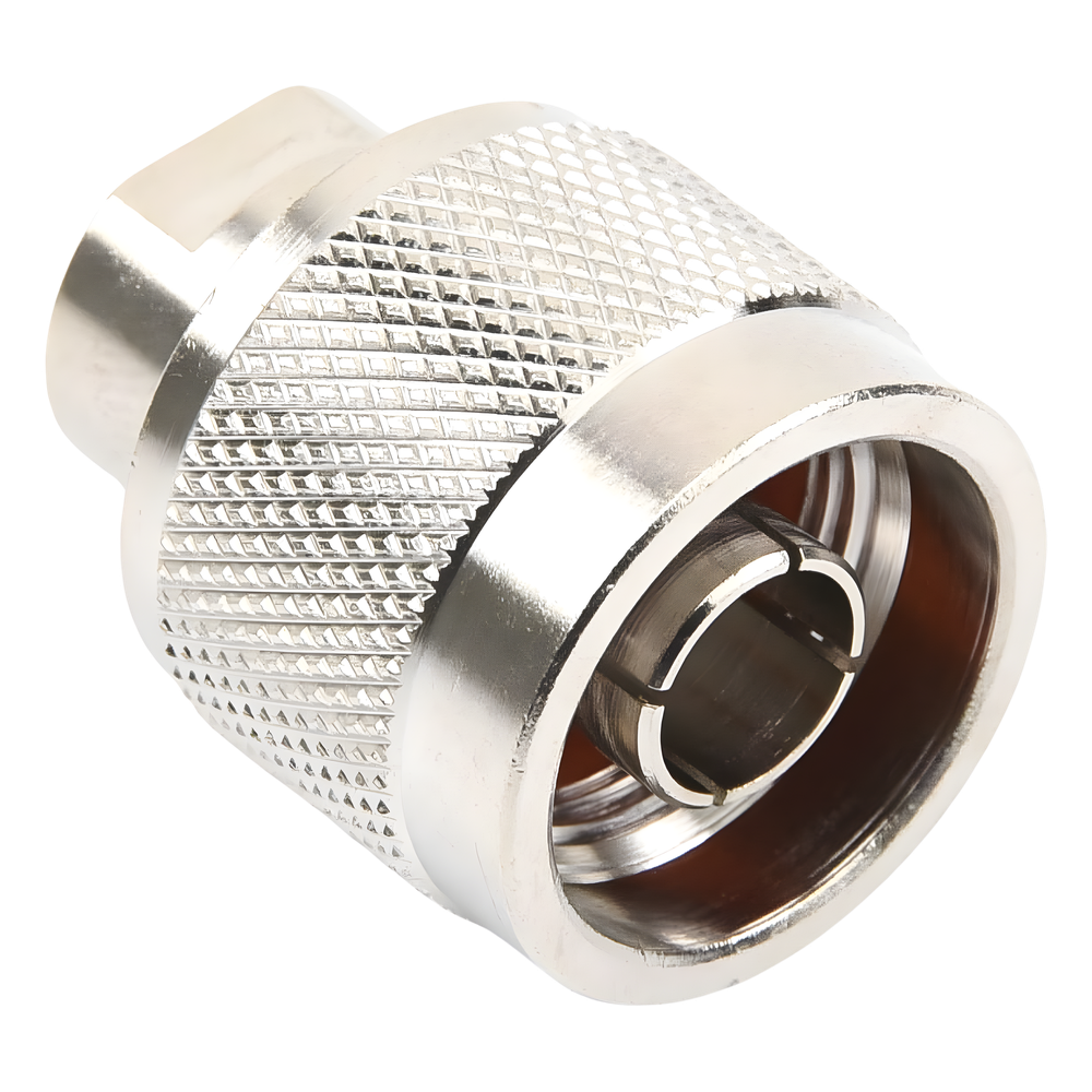 Conector N Macho de anillo plegable para cable RG-174/U, BELDEN 8216.