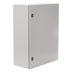 Gabinete de Acero, Nema 4 -IP 65 de 60 x 80 x 30 cm con Platina.