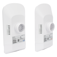 Kit Punto a Punto Ruijie RG-EST350G / Wi-Fi 5 (802.11ac Wave2) 867 Mbps / Antena 16 dBi MIMO 2x2 MU-MIMO / 3 Puertos Gigabit / Alcance 5 km (16,404 ft) / IP55 / Administración Cloud