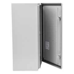 Gabinete de Acero, Nema 4 -IP 66 de 40 x 60 x 25 cm con Platina y certificado UL.
