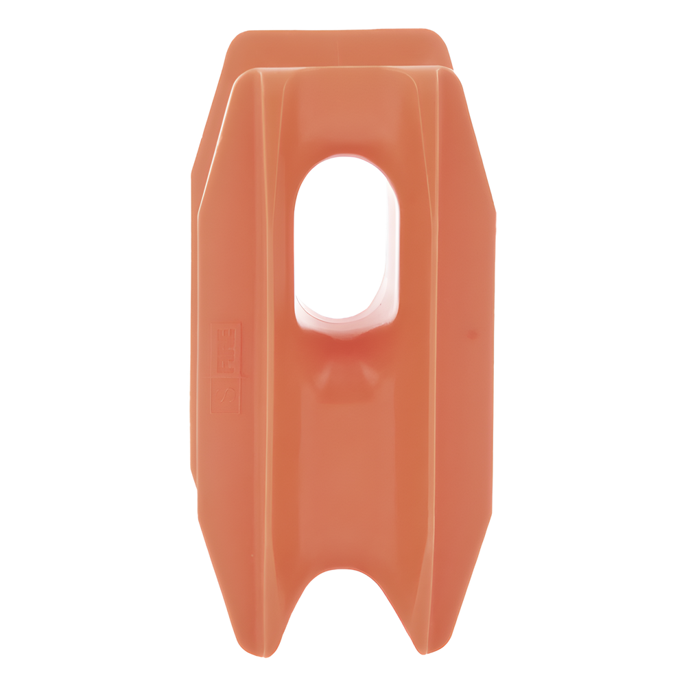 Aislador de Esquina Naranja para Cercos Eléctricos / 18 kV / Resinas Vírgenes / Resistencia 7.5-10.2 kg / Anti UV / 66 mm x 31.6 mm