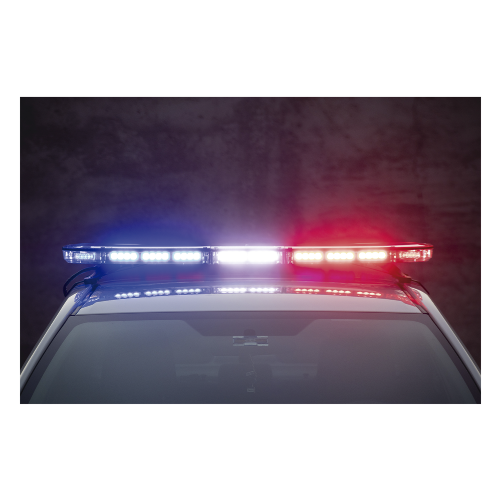 Barra de luces de 47" rojo/azul, 88 LED, con control de tráfico en color rojo/azul, ideal para equipar unidades de seguridad pública