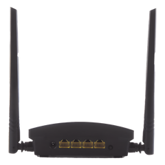 Router Inalámbrico WISP en Banda 2.4 GHz / Hasta 300 Mbps / 4 Puertos 10/100 Mbps /  2 Antenas Omnidireccional de 5 dBi / Interior