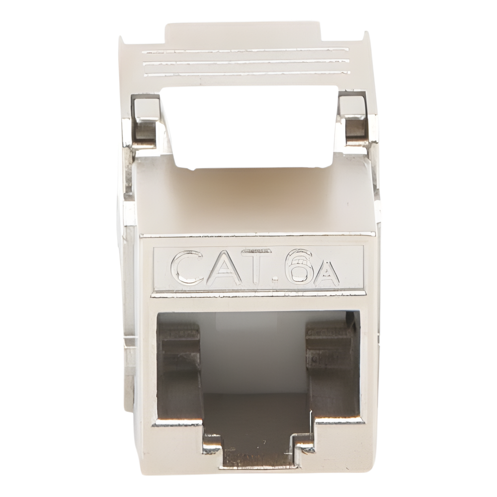 Módulo Jack Keystone Cat6A Blindado (STP) sin Herramienta (Toolless) para Faceplate