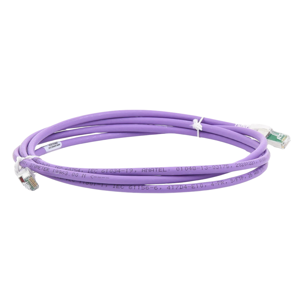 Patch Cord Z-MAX Cat6A S/FTP, CM/LS0H, 2.13 Metros (7 Pies), Color Violeta, Versión Bulk