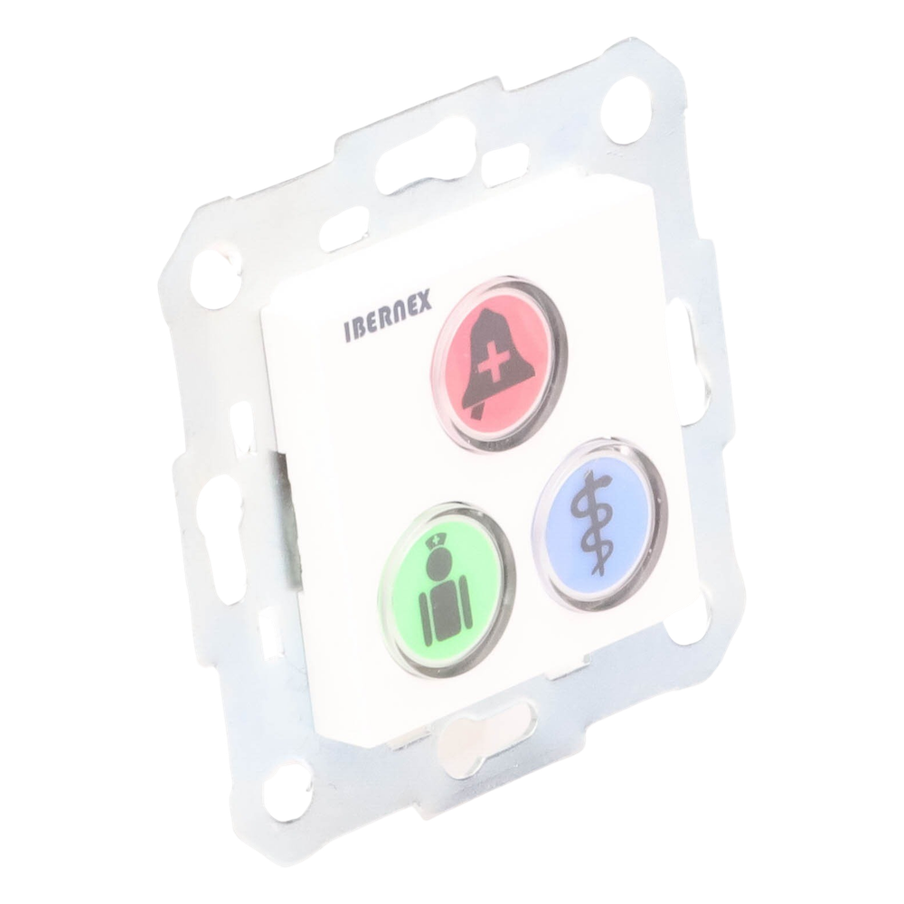 Modulo de 3 Botones iluminados con Lector RFID 125 KHz / Alarma / Cancelar y Código Azul / BUS RS485 / Compatible con NX0019/B, NX1021 y NX0015