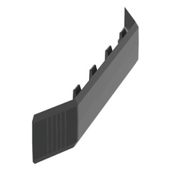 Unión Recta Para Canaleta de Piso AFR4BCBL6, Material PVC Rígido, Color Negro