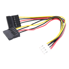 Cable Doble de Corriente SATA / Compatible con DVR´s epcom y HIKVISION / 15 cm de Longitud
