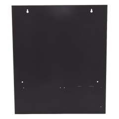 Caja posterior de 2 niveles para gabinete de panel contra incendio NOTIFIER, acero calibre 16, color negro