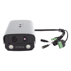 (HikFire) Cámara IP de Detección Térmica de Incendios / Detección de Llamas y Temperaturas Anormales / 4 Megapíxel (Lente Óptico) + 1 Megapíxel (Lente Térmico) / Compatible con Hik-Connect