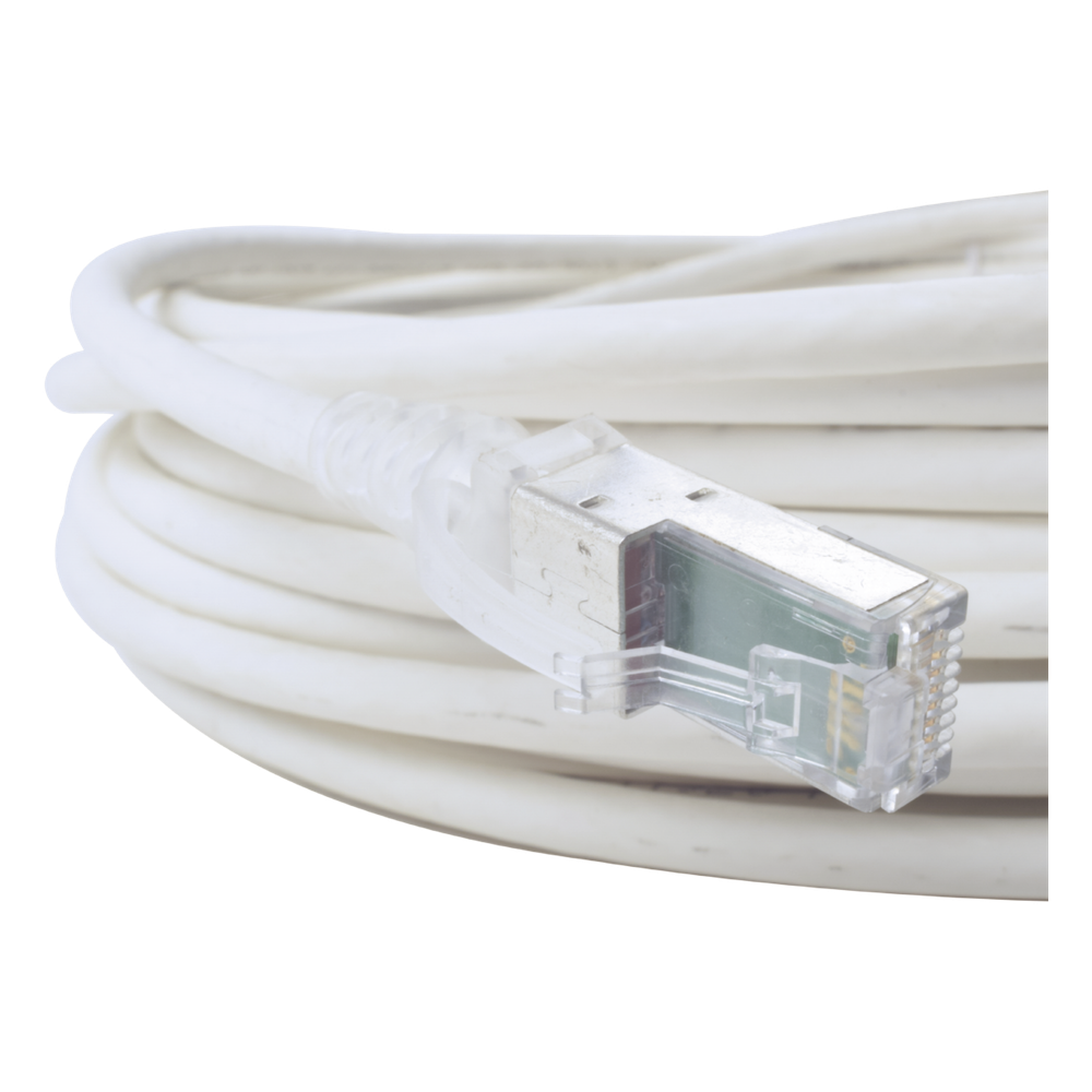 Patch Cord Z-MAX Cat6A S/FTP, CM/LS0H, 15.24 Metros (50 Pies), Color Blanco