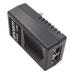 Adaptador de pared / Inyector PoE / 24 Vcc / 1 A / Controlado por chip IC / Protección contra OV, OC, SC, UV/  Fácil de instalar