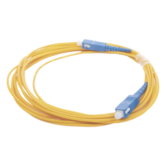 Jumper de Fibra Óptica Monomodo SC/UPC - SC/UPC Simplex, Color Amarillo, 5 Metros (16.40 Pies)