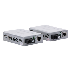 Convertidor de medios / Hasta 20 Km / 1 puerto SC/UPC 1000Mbps / 1 puerto RJ45 1000Mbps / WL: Tx 1310nm - Rx 1550nm / incluye 2 piezas A y B