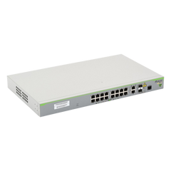 Switch PoE+ Administrable CentreCOM FS980M, Capa 3 de 16 Puertos 10/100 Mbps + 2 puertos RJ45 Gigabit/SFP Combo, 250W