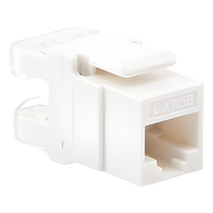 Módulo Jack Keystone Cat5e con Terminación en Ángulo 180 - Color Blanco