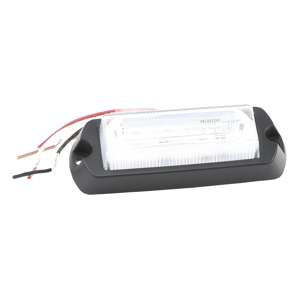 Luz Auxiliar Ultra Brillante de 8 LED's en color Rojo/Claro con mica transparente