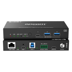 Extensor USB 3.2 Gen 1 | 100 m | Cable CAT6a | Velocidad 5 Gbps | Puertos USB-C y USB-A | PoC Bidireccional 24V | Compatible Con Dispositivos USB Variados
