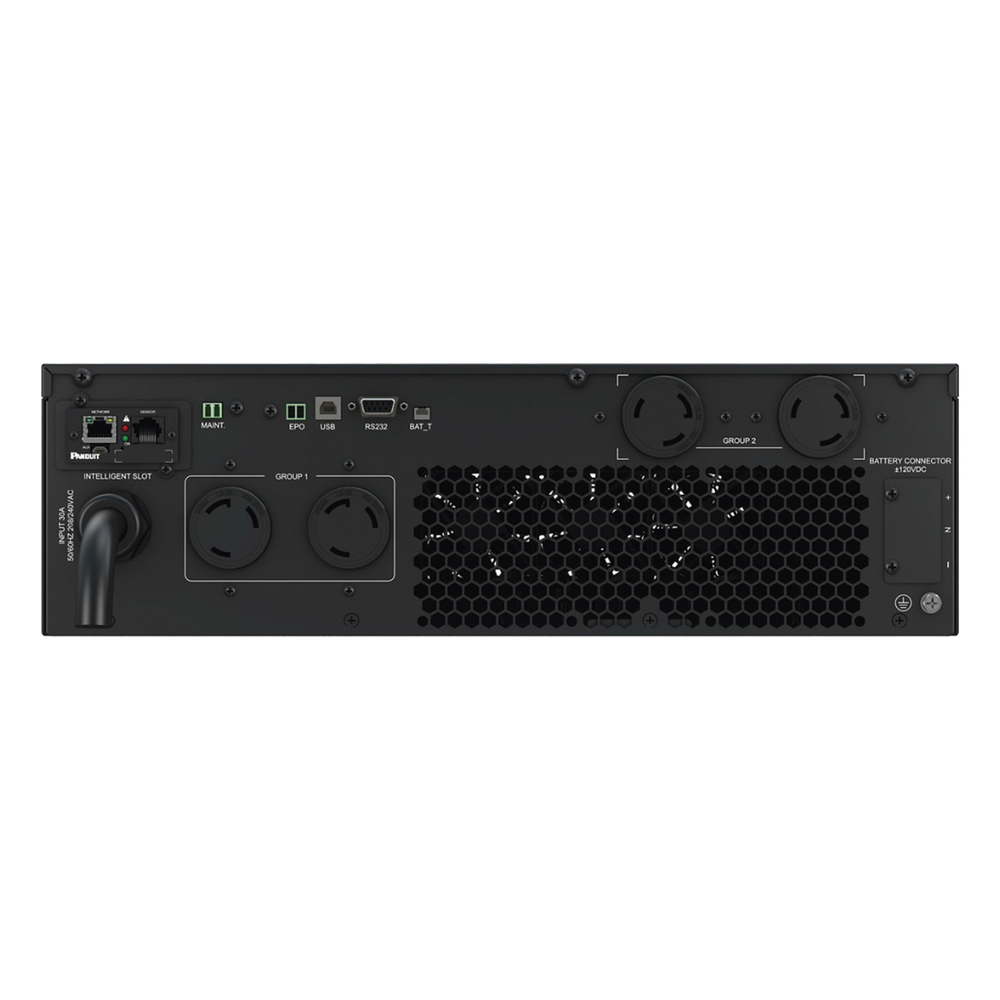 UPS SmartZone de 5000 VA/5000 W, Online Doble Conversión, Entrada 208/240 Vca NEMA L6-30P, Onda Senoidal Pura, 6 UR, Con 4 Tomas NEMA L6-30R, Incluye Tarjeta de Red y Kit de Rieles