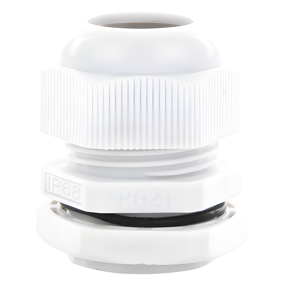 Conector Plástico Tipo Glándula para Cable de 13 a 18 mm de Diámetro.