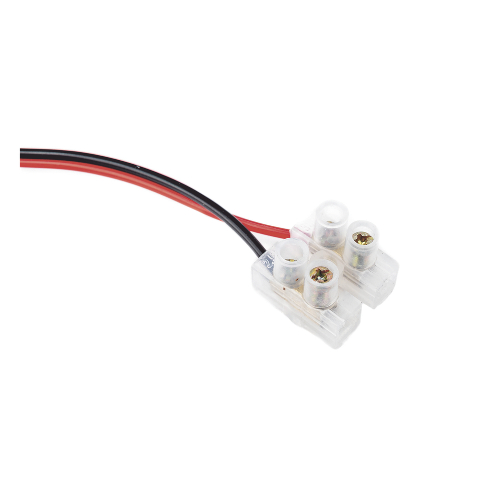 Cable de Alimentación con Conector Macho a Bloque de Terminal Atornillable / Calibre 18 AWG / Longitud 28.5 cm (11.22 Pulgadas) / Ideal para Alimentación de Cámaras