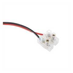 Cable de Alimentación con Conector Macho a Bloque de Terminal Atornillable / Calibre 18 AWG / Longitud 28.5 cm (11.22 Pulgadas) / Ideal para Alimentación de Cámaras