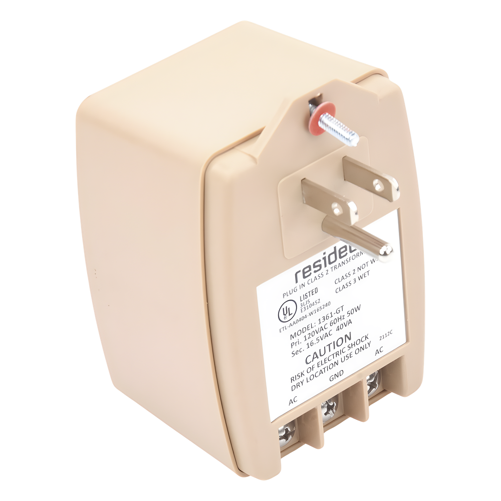 Transformador de 16.5 Vca 40 VA para paneles de alarma y comunicadores de seguridad