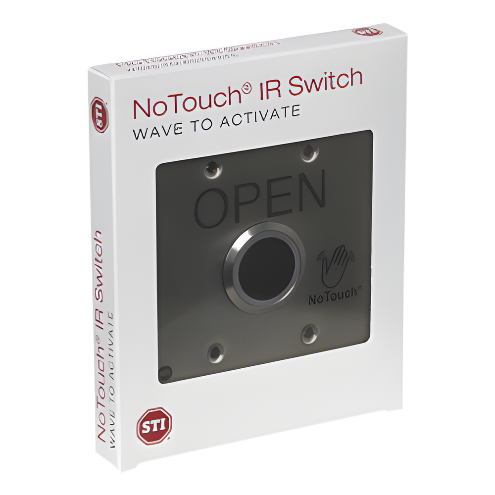 Interruptor IR NoTouch® de Acero Inoxidable, Salida Doble, ABIERTO