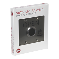 Interruptor IR NoTouch® de Acero Inoxidable, Salida Doble, ABIERTO