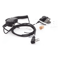 MICRÓFONO DE SOLAPA CON AUDÍFONO DISCRETO P/ KENWOOD Serie G/ 3230/ 2102G/ 2202L/ 2212L/ 2170/ 2360/ 2302/ 2312/ 2000/ 2402/ NX220/ NX240/ TKD240.