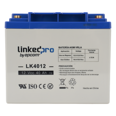 Batería de respaldo 12 V | 40 Ah | AGM | Especial para Seguridad Electrónica | UPS | Sistemas de Emergencia | Certificada UL | Vida útil 5 años | Terminales T2