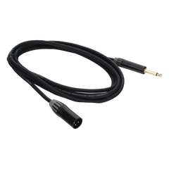 Cable de Audio | XLR 3 Polos Macho a Plug 1/4 in mono | Conector Seetronic Serie M SCMF3 - MP2X | Longitud 3m