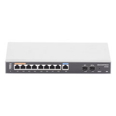 Router Gigabit VPN / Balanceador de cargas / 60,000 sesiones NAT /  9 puertos 10/100/1000 Mbps + 2 puertos SFP (WAN/LAN) / 1 puerto entrada PoE(af/at) / 2 puertos salida PoE (af/at) / Compatible con GWN Cloud.