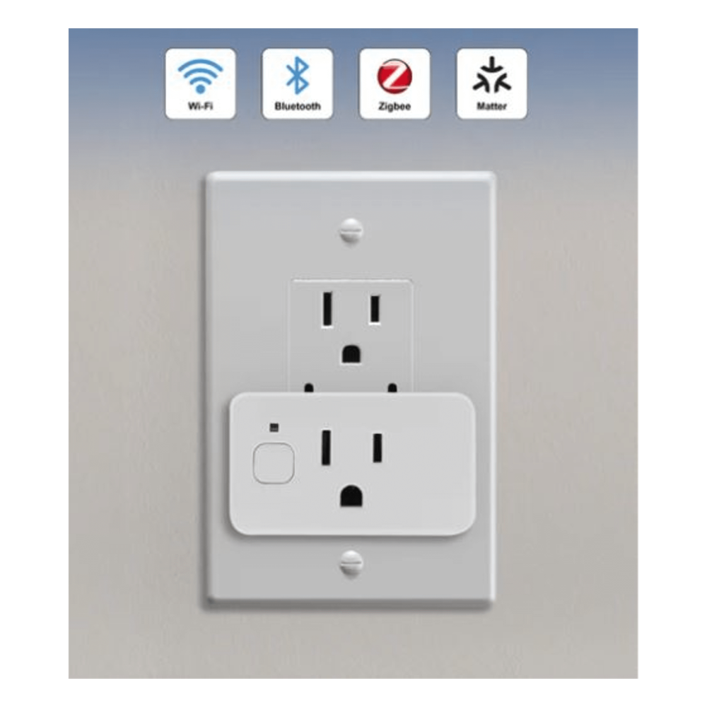 Adaptador PlugIn inalámbrico WIFI/ Nube P2P / Medición de consumo/ Soporta Google y Alexa / 15A