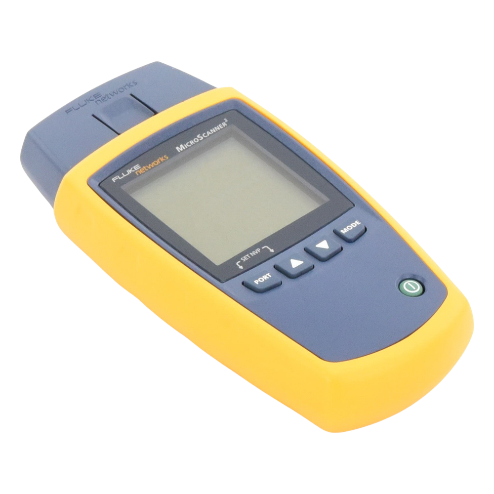 Verificador de Red MicroScanner2, para Comprobación de Redes de Voz, Datos y Video, con Pantalla LCD Retroiluminada