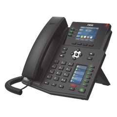 Teléfono IP Empresarial con Estándares Europeos, 12 lineas SIP con pantalla a color, 30 teclas DSS/BLF, puertos Gigabit, IPv6, Opus , PoE/DC