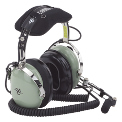 Auriculares de aviación, con micrófono, sobre la cabeza, helicóptero