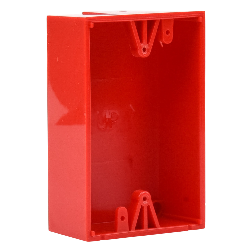 Caja trasera de montaje color rojo para estaciones de parada STOPPER