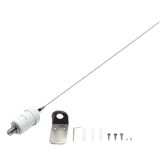Antena Marina VHF / Látigo Acero Inoxidable / 156-163 MHz / 3.5 dBi / Cable 4.5 m (14.8 ft) / PL-259 / Montaje en L / Exterior