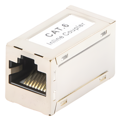 Acoplador Blindado (STP) Cat6 Hembra RJ45 a RJ45 Hembra