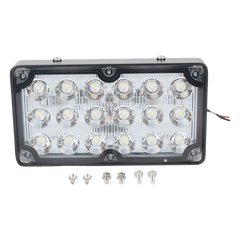 Luz de Escena de 6X3", Color Claro, Ideal para Ambulancias y Vehiculos de Trabajo