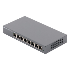 Switch PoE+ Gigabit No Administrable / 8 puertos 10/100/1000 Mbps / 4 puertos PoE+ /  hasta 60W