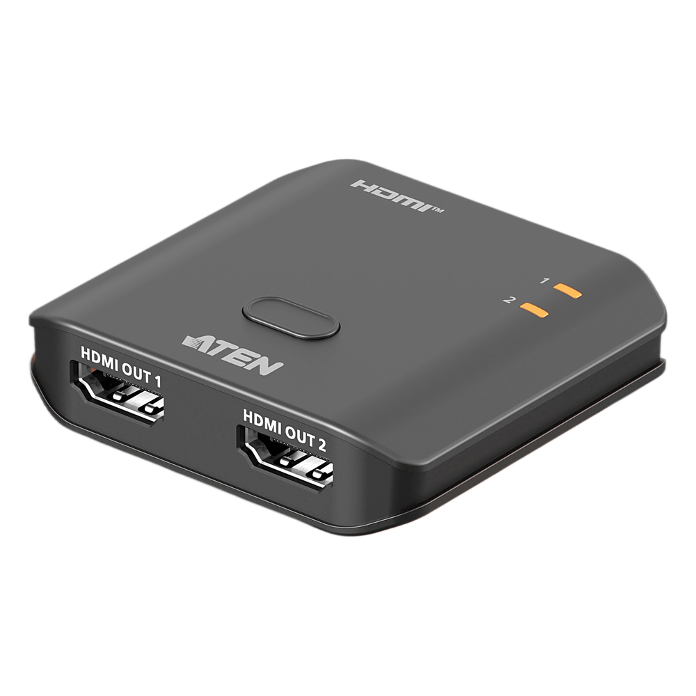 Splitter HDMI 2 Puertos 8K Essentials | 48 Gbps | 8K @ 60Hz y 4K @ 120Hz | EDID Sync | HDR10+ | VRR | ALLM | HDCP 2.3 | Audio LPCM 7.1 | Diseño Compacto