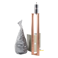 Kit de puesta a tierra de 100 Amperes con Electrodo, Filtro, Acoplador y Compuesto H2Ohm.