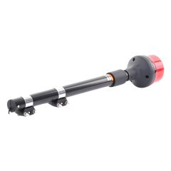 Luz Telescopica para Motocicletas de 8 LED, Rojo, Lente Rojo, SAE