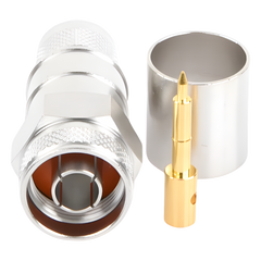 Conector N Macho Hex de Anillo Plegable para LP600, LMR-600, CNT-600.