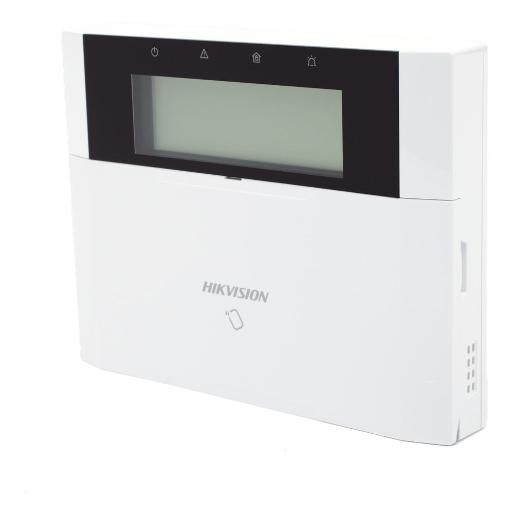 (AX HYBRID PRO) Teclado Compatible con el Panel Hybrid Pro Hikvision DS-PHA64-LP y DS-PHA64-LP(B) / Pantalla LCD / 2 zonas cableadas / 1 salida de alarma / 64 Llaveros