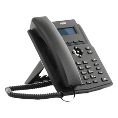 Teléfono IP / 2 Líneas SIP / Pantalla LCD 2.3" 132x64 / Audio HD G.722 y Opus / Conferencia 6 Vías / PoE 802.3af / Puertos Ethernet Duales Gigabit / Soporte EHS