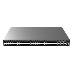 Switch Gigabit  Administrable / 48 puertos 10/100/1000 Mbps + 6 Puertos SFP+ / Compatible con GWN Cloud.